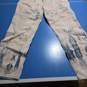 Gap PINK Tie Dye Straight Cut Jeans Size 12/31